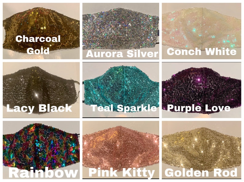 Buy 1 Get One Free Sequin Bling Glitter Adjustable Adult Etsy