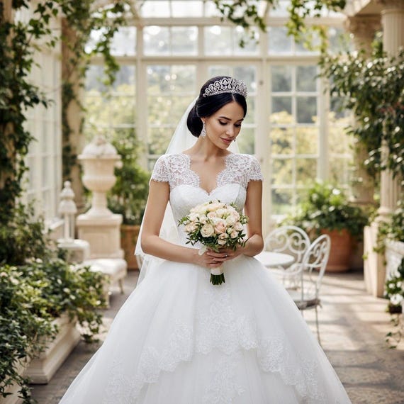 JRYGAC Corona Regina, Corona Principessa Bambina, Sposa Tiara Della Corona, Nozze Vestito la Principessa Sposa, Corona di Cristallo Tiara, Adatto per il Ballo di Nozze Delle Donne