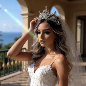 Crystal Wedding Tiara, Bridal Tiara, Wedding Crown, Princess Tiara, Wedding Tiara, Crystal Wedding Crown, Bridal Crown, Luxury Gold Crown