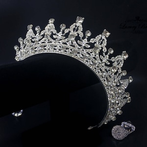 Bridal Tiara, Swarovski Crystal Tiara, Princess Tiara, Wedding Tiara, Crystal Wedding Crown, Bridal Crown, Luxury Crown, Wedding Crown