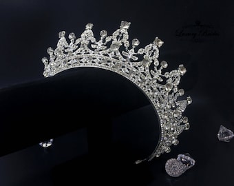 Bridal Tiara, Swarovski Crystal Tiara, Princess Tiara, Wedding Tiara, Crystal Wedding Crown, Bridal Crown, Luxury Crown, Wedding Crown