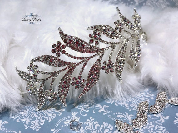 Swarovski Silver Crystal Hair Tiara for Weddings Swarovski | Accessories | Swarovski Silver Crystal Hair  main image 2