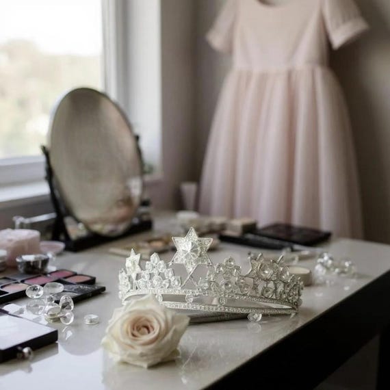 Crystal Star Wedding Tiara, Rhinestone Bridal Headband - Etsy display picture 2