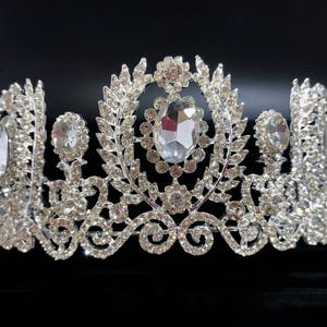 Swarovski Crystal Bridal Headband, Wedding Bridal Crown, Silver Crystal Tiara, Wedding Bridal Tiara, Tiaras For Brides, Luxury Wedding Tiara