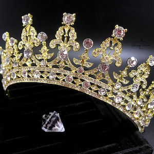 Bridal Tiara, Swarovski Crystal Tiara, Gold Tiara, Wedding Tiara, Crystal Wedding Crown, Bridal Crown, Luxury Crown, Wedding Crown