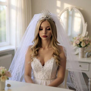 Swarovski Bridal Tiara, Wedding Bridal Crown, Silver Crystal Tiara, Wedding Bridal Tiara, Tiaras For Brides, Luxury Wedding Tiara