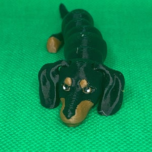 Adorable 3D Printed Dachshund Puppy - Flexible and Full of Charm