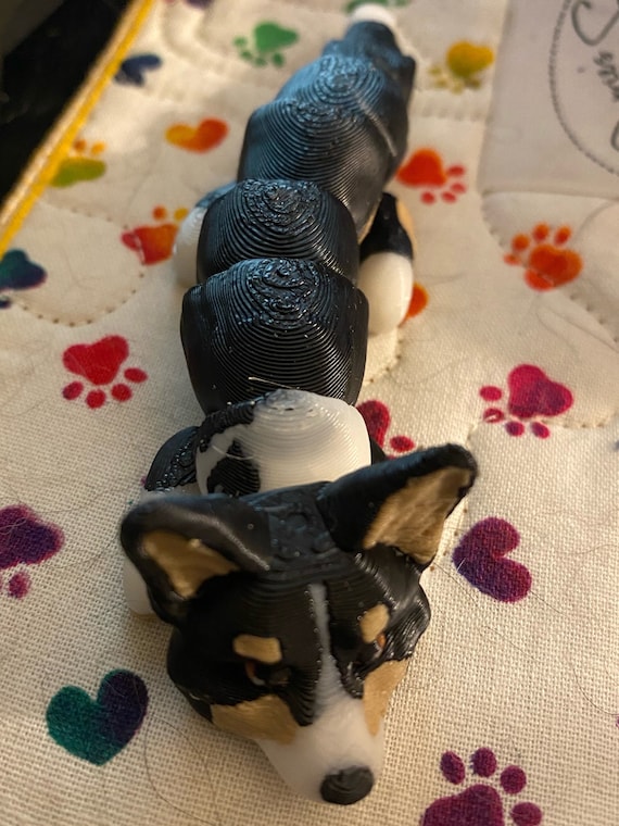 3D Printed Corgi Figurine – Collectible Cardigan & Pembroke Dog Breed