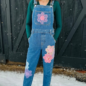 Flower patch overalls