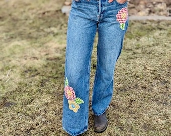 Flower power jeans