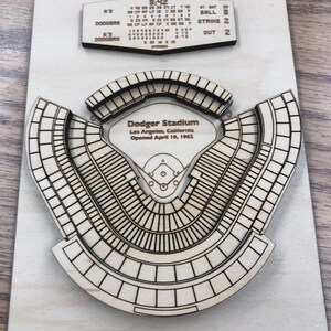 Laser Cut 3D Dodger Stadium - Etsy