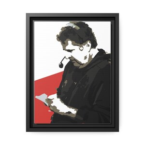Coach Mike Leach Framed Matte Canvas Red, White, and Black image 3