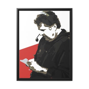 Coach Mike Leach Framed Matte Canvas Red, White, and Black image 7