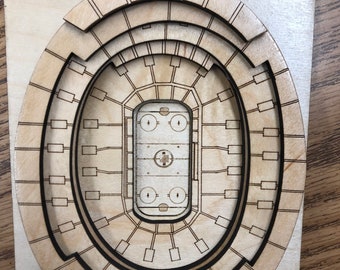 Madison Square Garden, New York Rangers - Maple Laser-Cut and Engraved Stadium