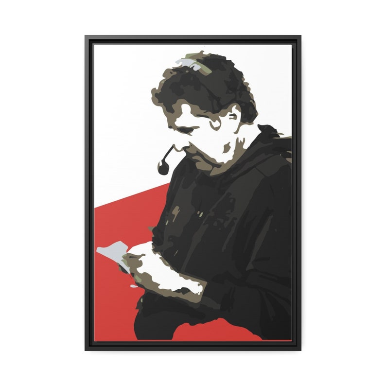 Coach Mike Leach Framed Matte Canvas Red, White, and Black image 8