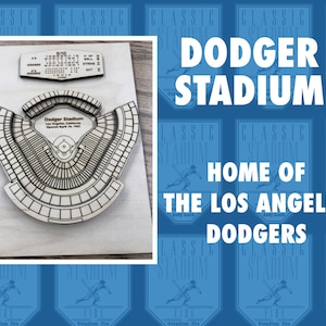 Laser Cut 3D Dodger Stadium