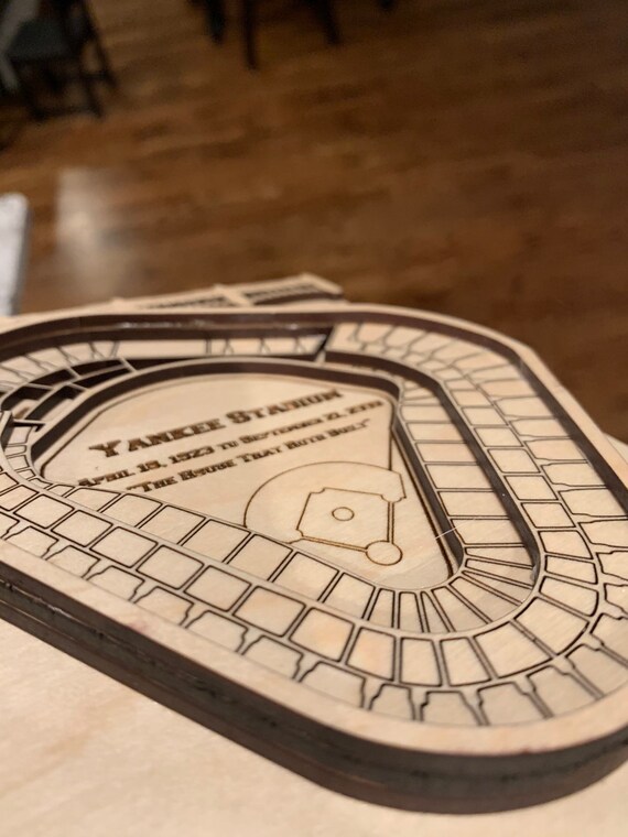 Old Yankee Stadium - Maple Laser-cut and Engraved - Etsy