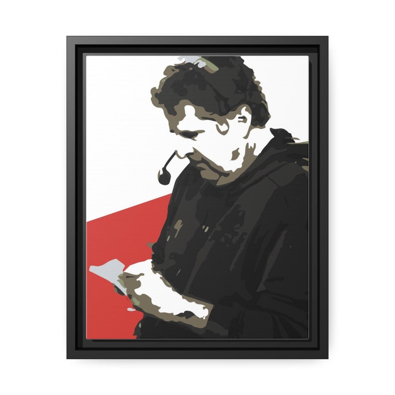 Coach Mike Leach Framed Matte Canvas Red, White, and Black image 4