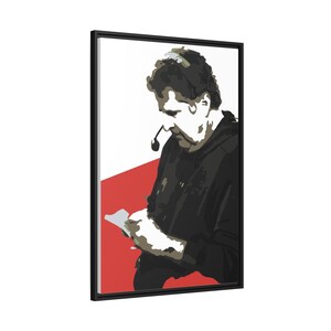 Coach Mike Leach Framed Matte Canvas Red, White, and Black image 2