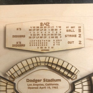 Laser Cut 3D Dodger Stadium - Etsy