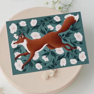Charmante Fuchs-Postkarte: Eine vielseitige Karte für viele Gelegenheiten. Illustrierte Dankeskarte, Grußkarte für Freunde und Familie