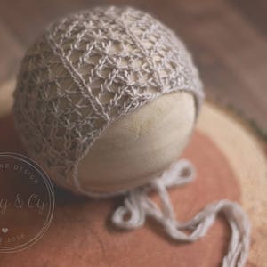 Marianne Newborn Bonnet Strickmuster, Strick Prop Muster, Strick Fotografie Prop Muster, Strick Bonnet Muster, Newborn Bonnet