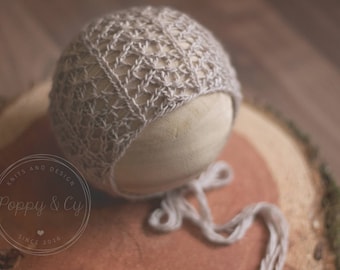 Marianne Newborn Bonnet Knitting Pattern, Knit Prop Pattern, Knitting Photography Prop Pattern, Knit Bonnet Pattern, Newborn Bonnet