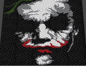 Comic Bat Superhero Nemesis Smiling Supervillain crochet graphgan blanket pattern; c2c, cross stitch graph; pdf download; instant download