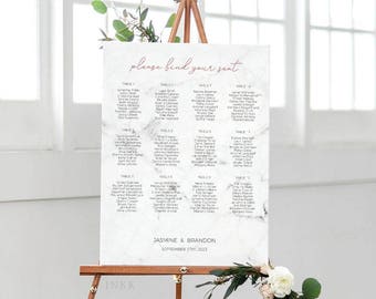 wedding seating plan etsy