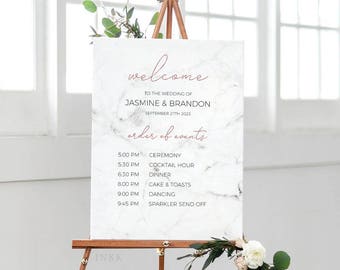 marble welcome sign etsy