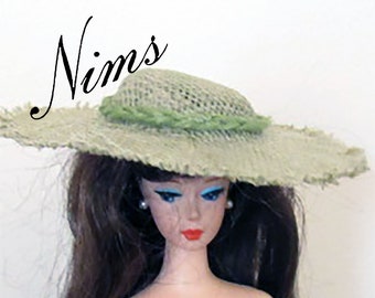 Sun hat for barbie barbie clothes handmade crochet hat for 1:6 scale dolls summer hat for 12 inch dolls doll miniature wide-brim hat Sun hat for barbie barbie clothes handmade crochet hat for 1:6 scale dolls summer hat for 12 inch dolls doll miniature wide-brim hat
