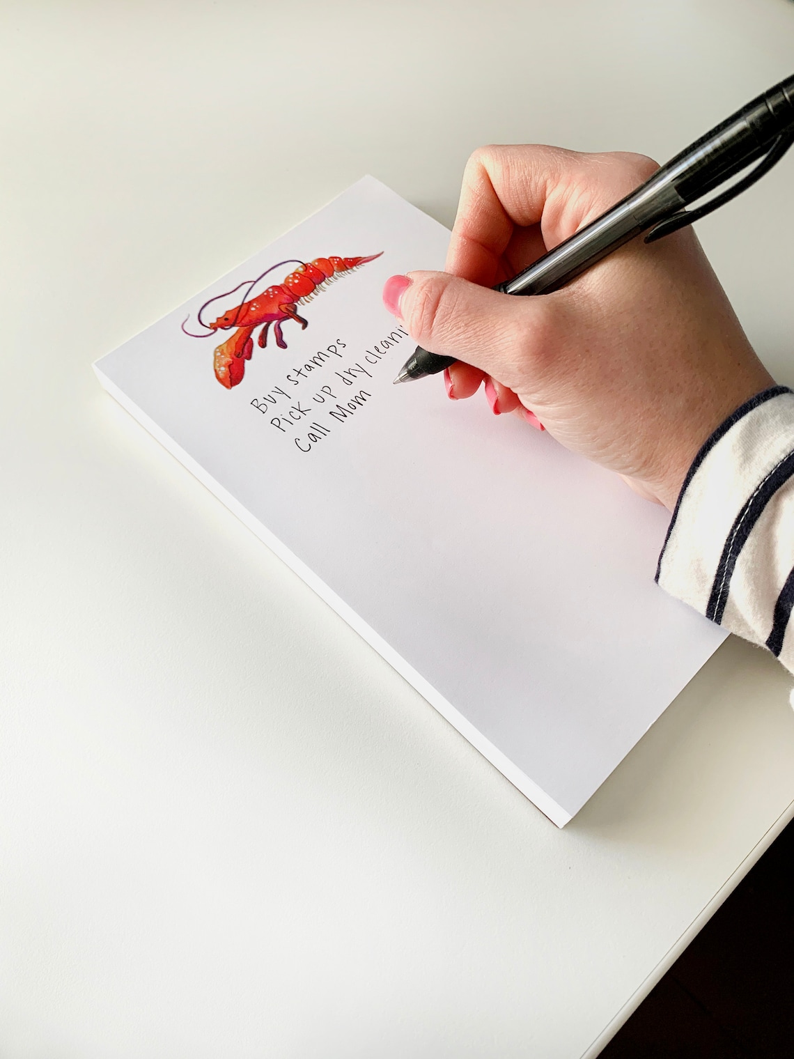 Red Lobster Notepad Designed in Newport RI Stationery Etsy