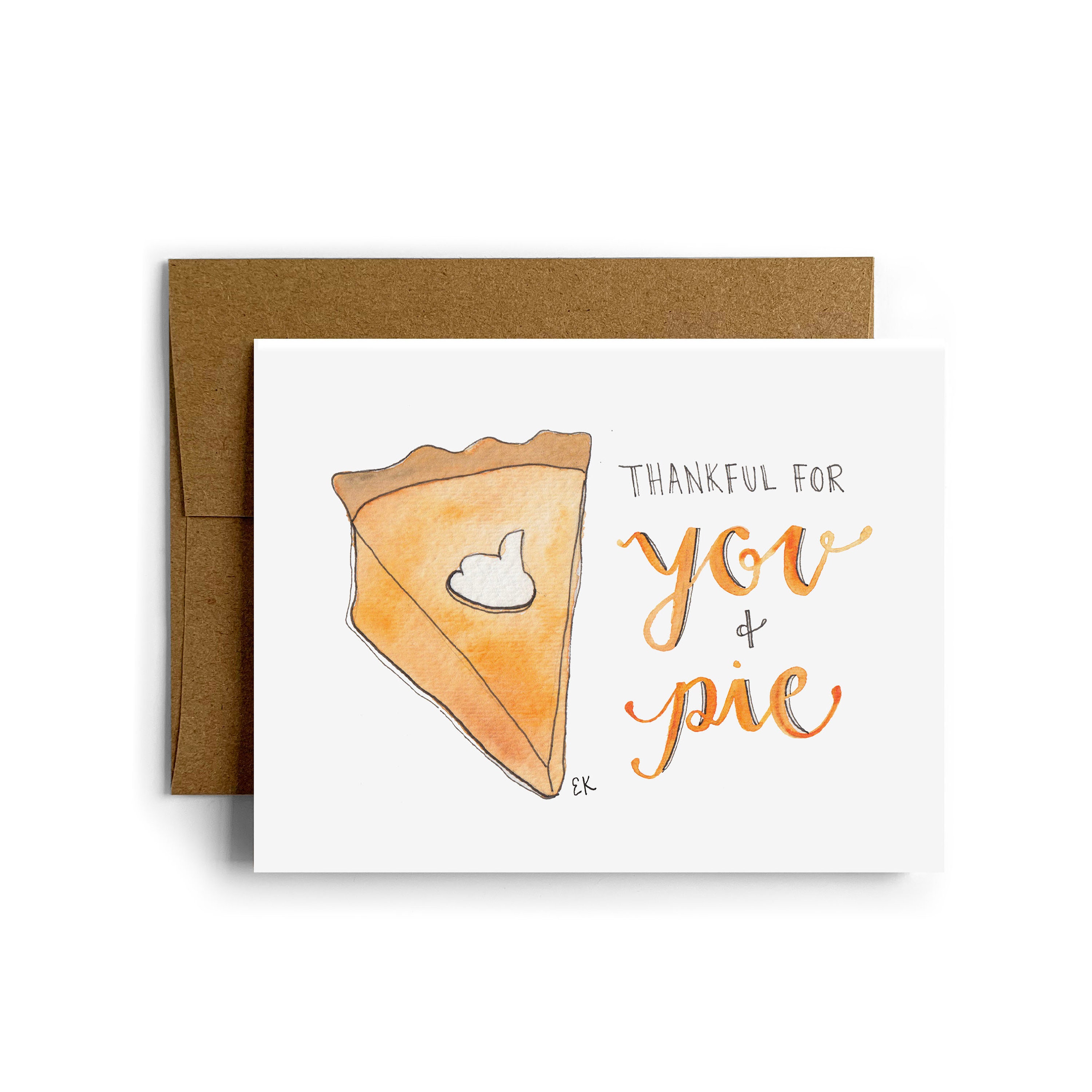 Eileen Graphics Thanksgiving Pie Greeting Card • Designed in Newport ...