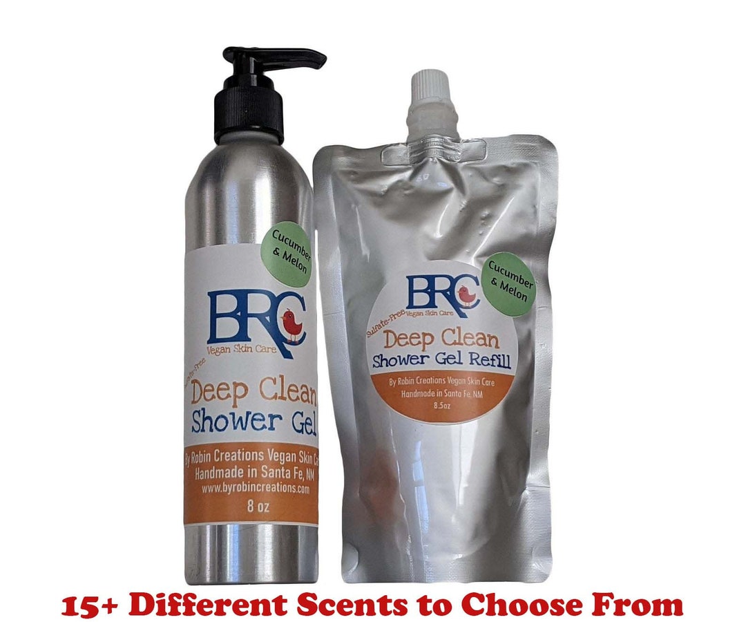 Vegan Shower Gel Deep Clean Body Wash Liquid Soap Natural Etsy UK