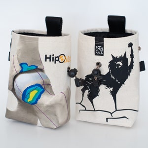 customized climbing chalk bag, birthday present, chalk bag for kids, chalk bag of your dreams, magnesera hecha a medida