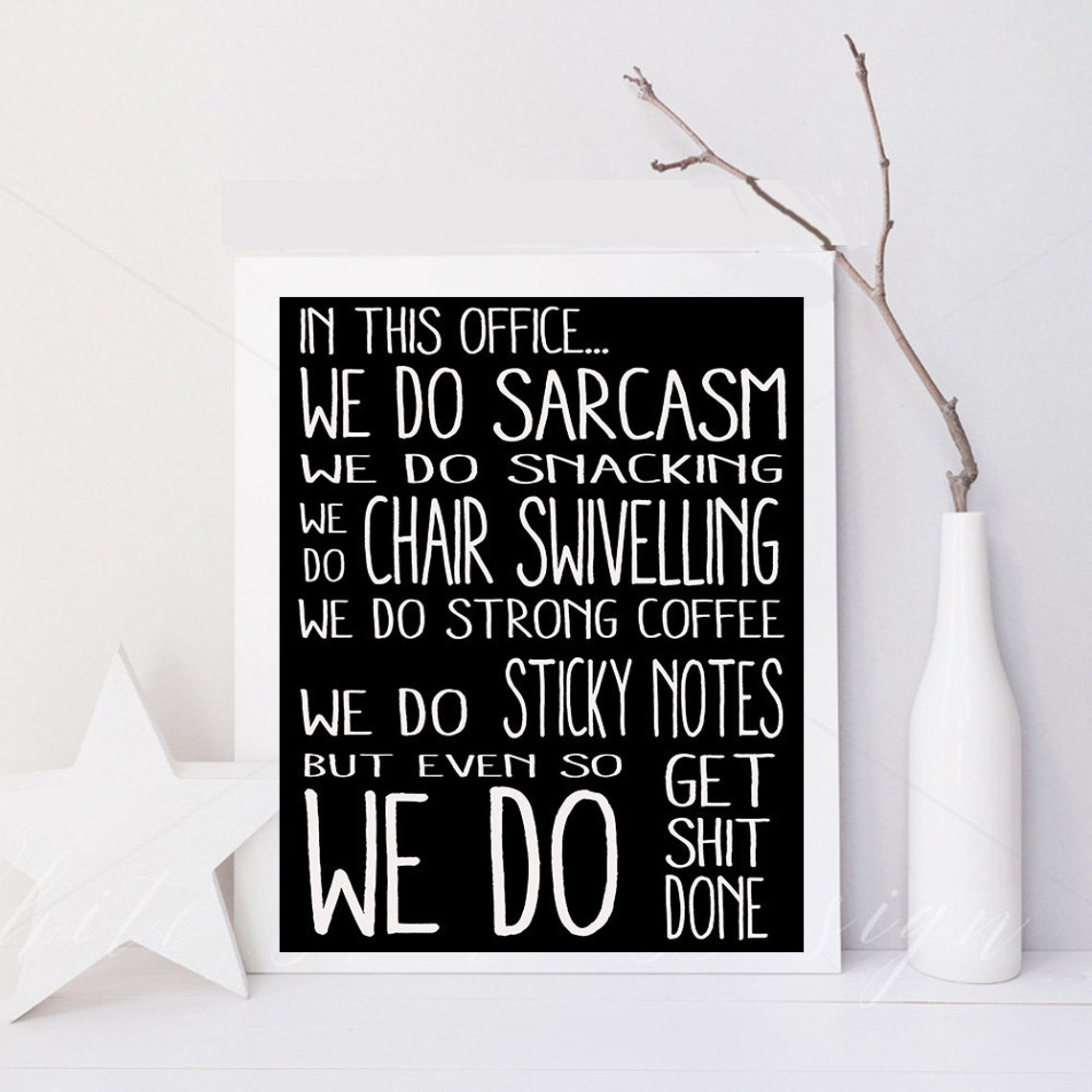 Funny Office Wall Art Digital Office Download Quote Print - Etsy Canada