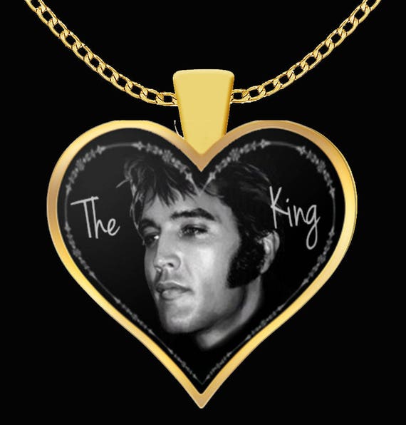 Elvis Presley hanger ketting vergulde cadeau idee voor de | Etsy