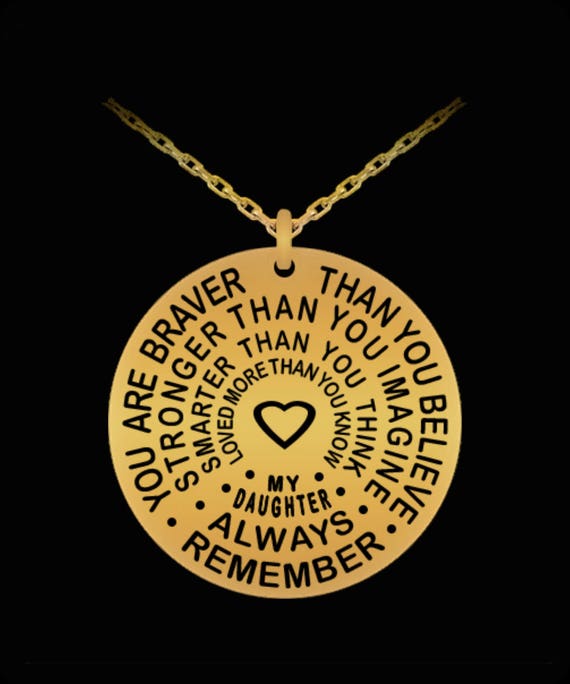 engraved daughter necklace