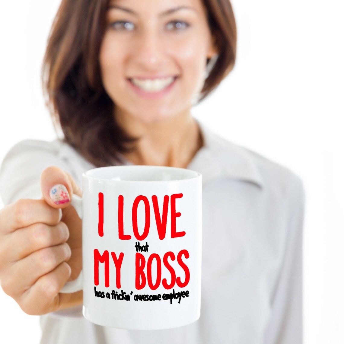 Funny Boss Gift Idea for Men Women Coffee Mig Mug I Love My Etsy