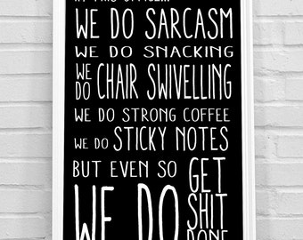 Funny Office Wall Art Digital Office Download Quote Print Gift Wall Decoration Desk Poster Sign Decor Accessories