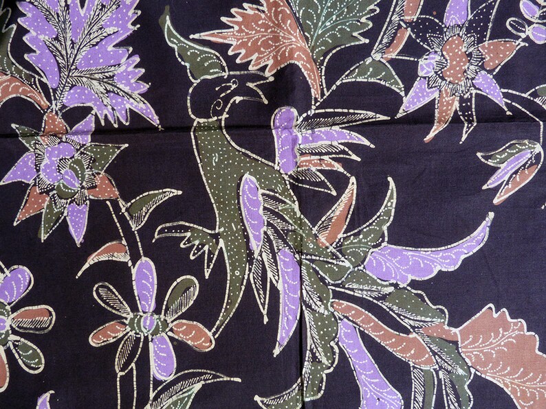 Batik Cotton Sarong Fabric Batik Pekalongan Handmade Indonesia Old Tulis Indonesia Batik Hand Drawn