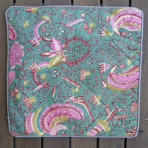 Indonesian batik cotton cushion cover