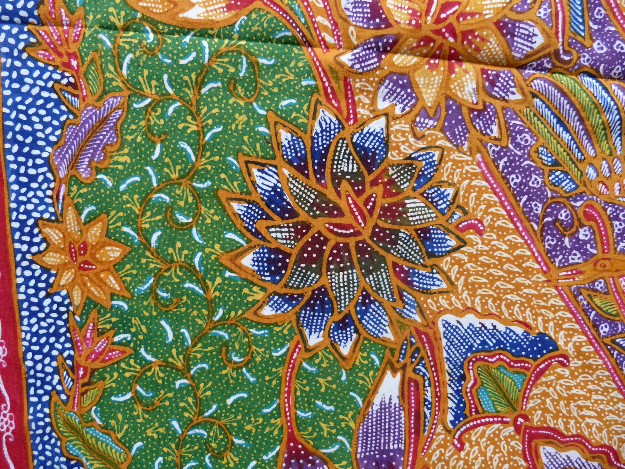 Batik Cotton Sarong Fabric Handmade Indonesian Batik Kain Tulis