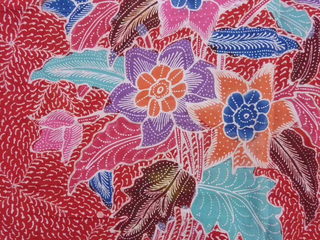 Batik Cotton Sarong Fabric Handmade Indonesian Batik Kain Tulis