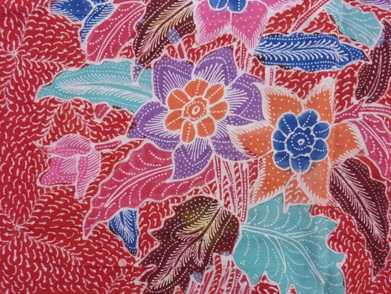 Batik Sarong Fabric Handmade Indonesian Batik Kain - Etsy
