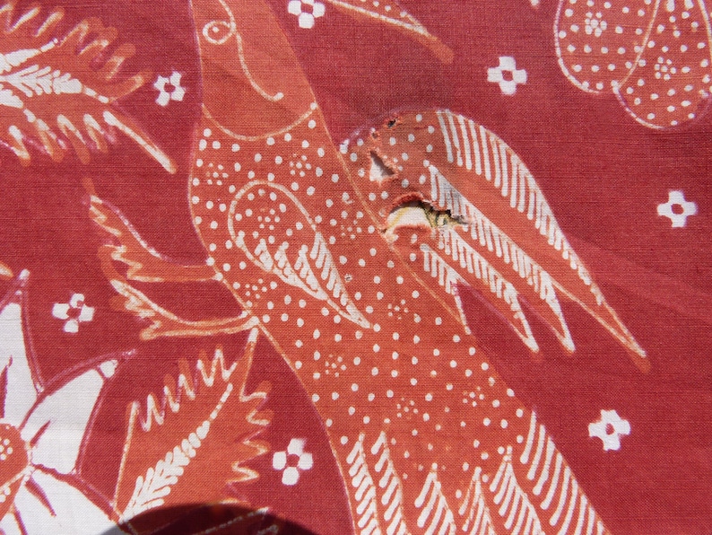 Batik Cotton Sarong Fabric Batik Pekalongan Sarong Handmade Indonesia Old Tuli damaged Indonesia Batik Hand Drawn