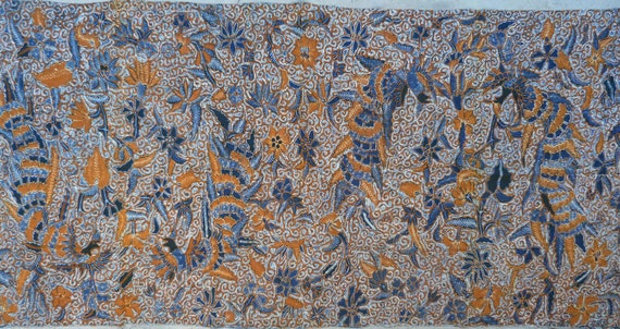 バティックコットンサロン生地完全に手作りのインドネシアバティック