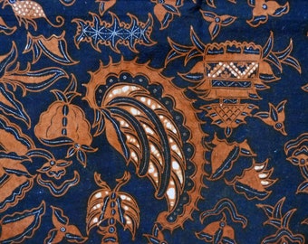 Batik Cotton Sarong Fabric Fully Handmade Indonesian Batik Kain
