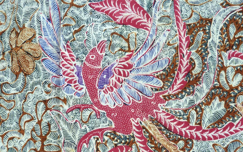 Batik Cotton Sarong Fabric Batik Pekalongan Handmade Indonesia Old Tulis Indonesia Batik Hand Drawn