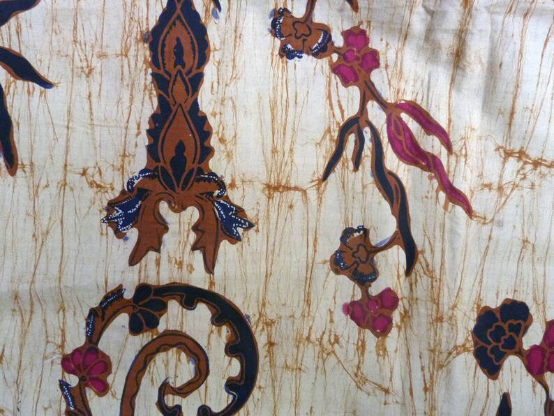 Batik Cotton Sarong Fabric Beautiful Handmade Indonesian Batik Kain Kombinasion Indonesia Batik Hand Drawn